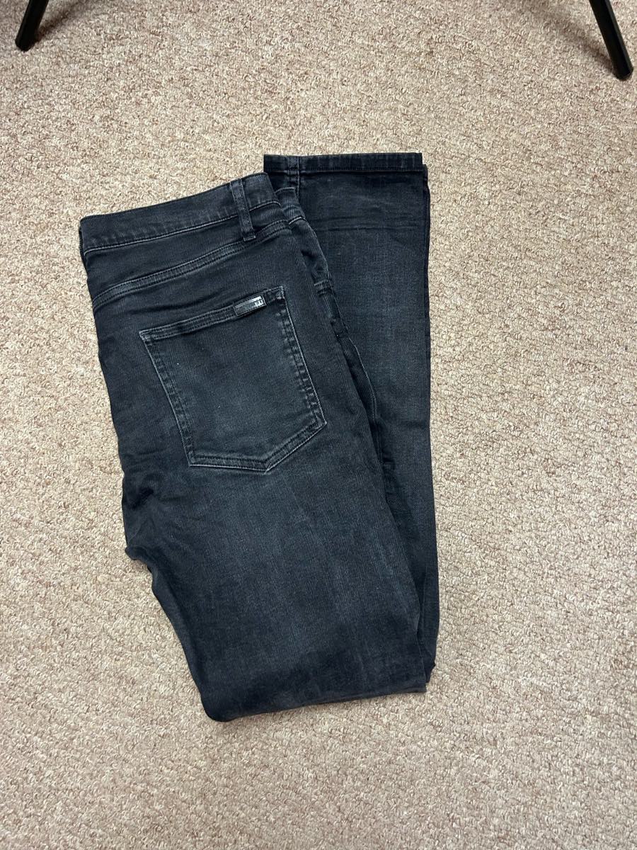 Carhartt WIP Black Denim Jeans Mens Size 33 Trevor Pant Slim Fit Style W33 L32