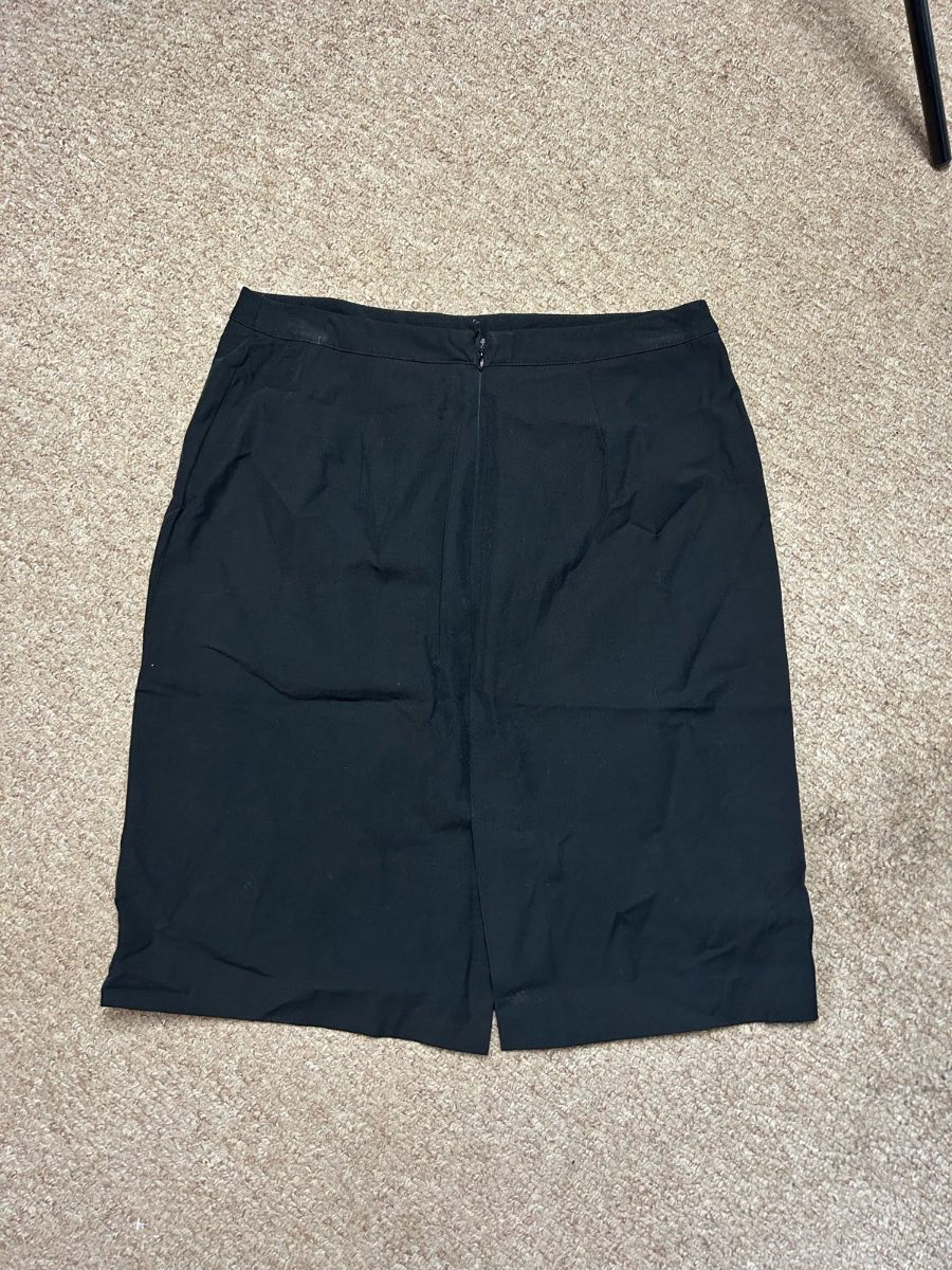 RL Ralph Lauren Womens Pencil Skirt UK 14 Zip Up Black Golf W30 Golfing Bottoms