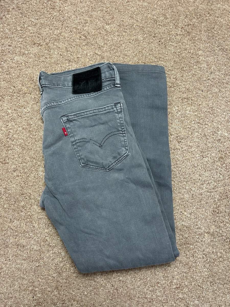 Levi's 510 Mens Size 30 Grey Denim Jeans Slim Fit Style Casual W30 L30 Bottoms
