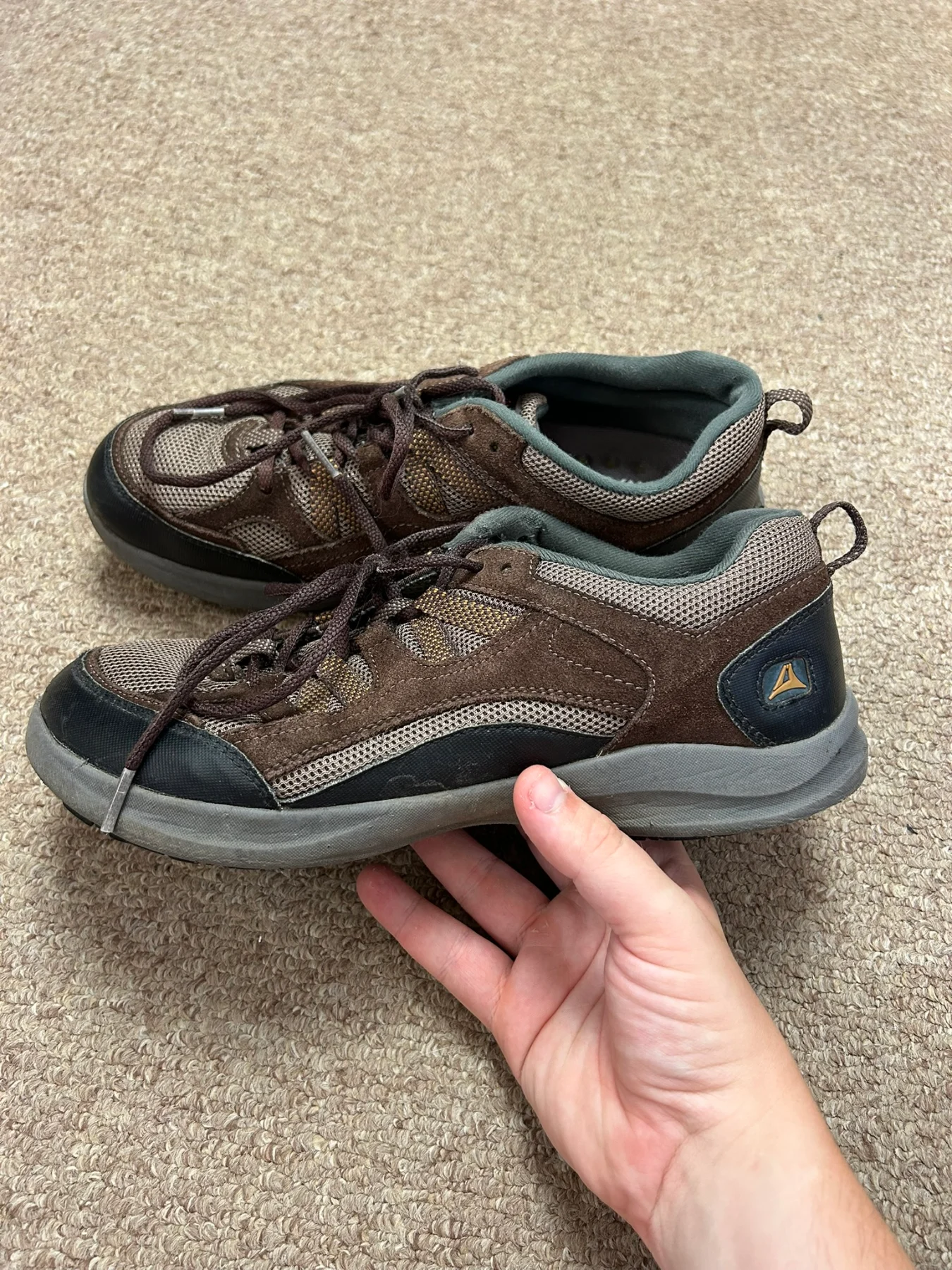 Clarks Wave Walk Hiking Outdoor Walking Shoes Mens Size UK 7 G Brown Trainers
