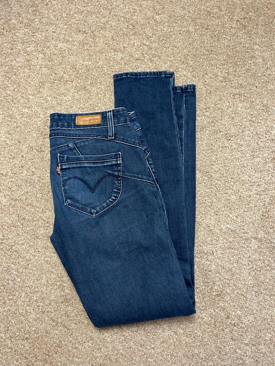 Levi's Womens Size 27 Denim Jeans Navy Blue Wash Skinny Fit W27 L32 Bottoms