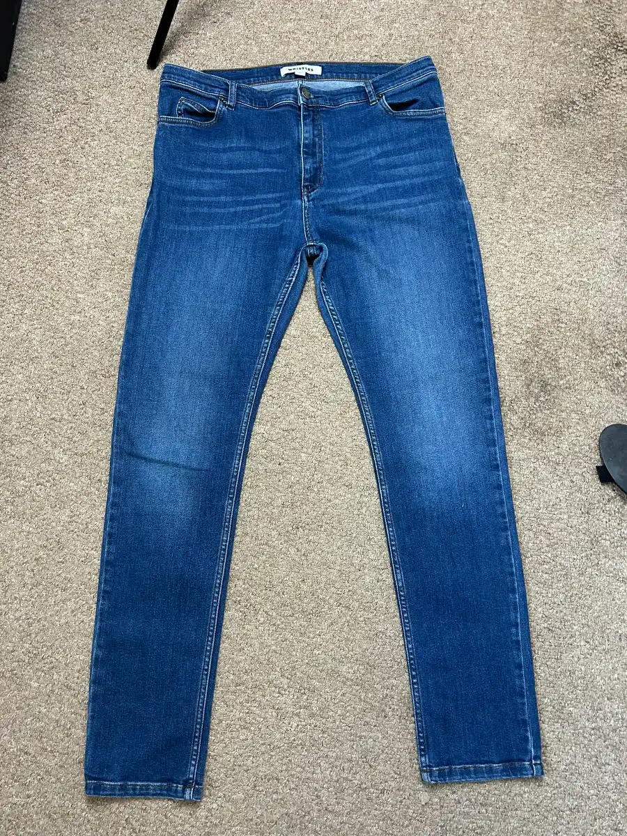 Whistles Womens UK 16 / 34 Blue Denim Jeans Skinny Fit Blue Medium Wash W34 L34