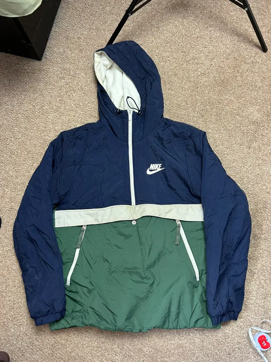 Nike Sportswear Synthetic-Fill 1/2-Zip Hooded Jacket Mens Medium Pullover Multi