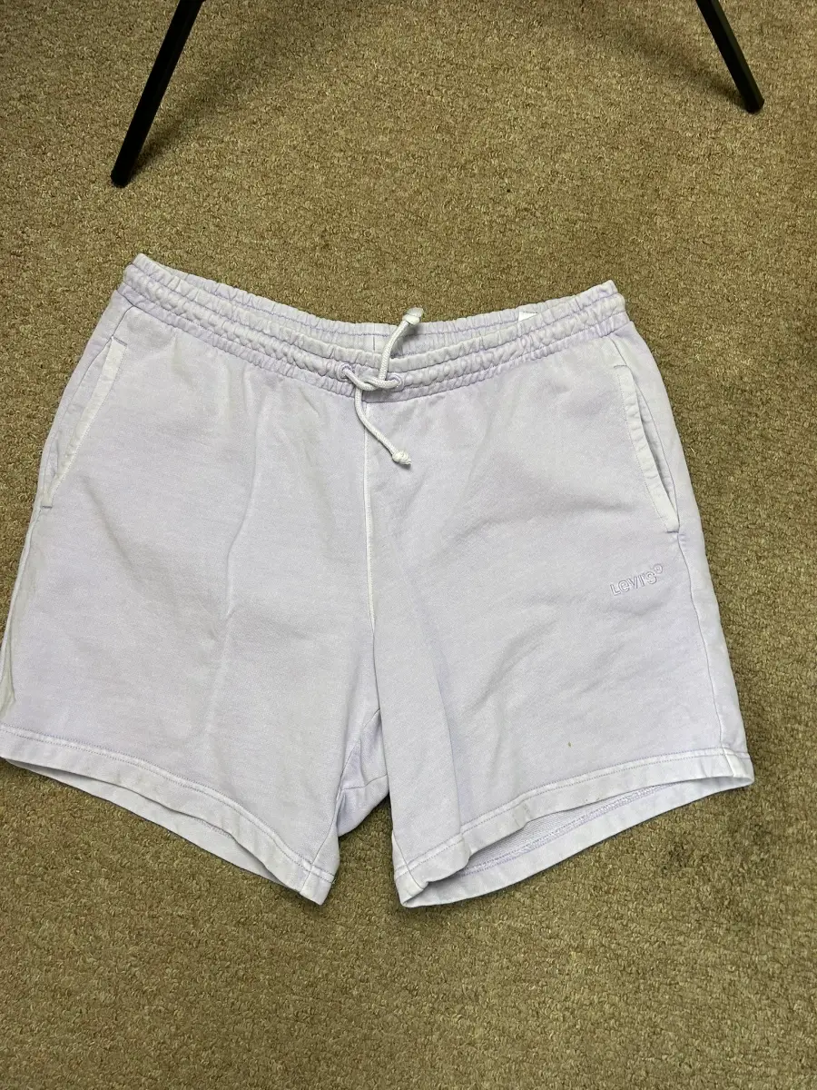 Levis Womens Shorts Size XL Lavender Purple Cotton Lounge Drawstring Bottoms