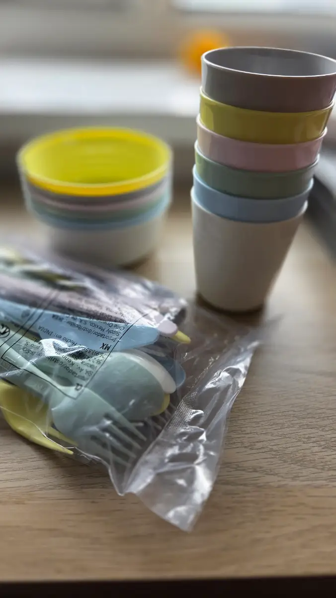Kids IKEA  plastic cutlery set