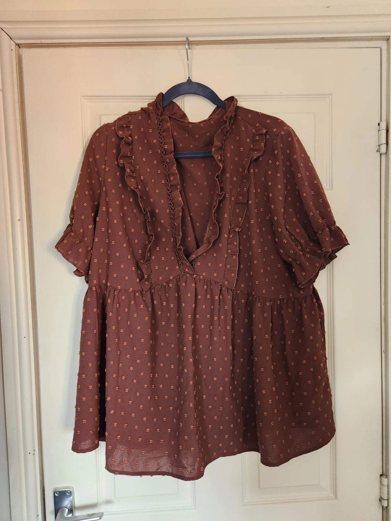 Shein womens blouse brown size XXL