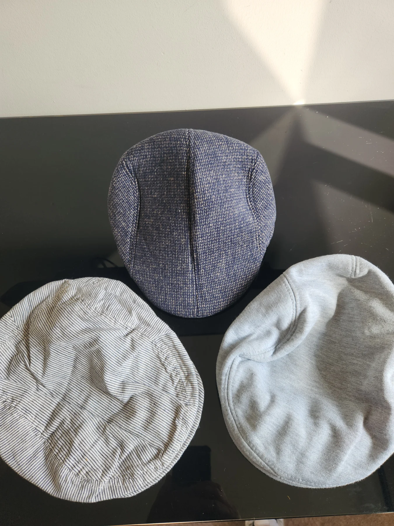3x mens flat caps