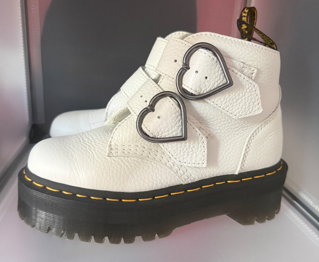 Docs white real leather unworn