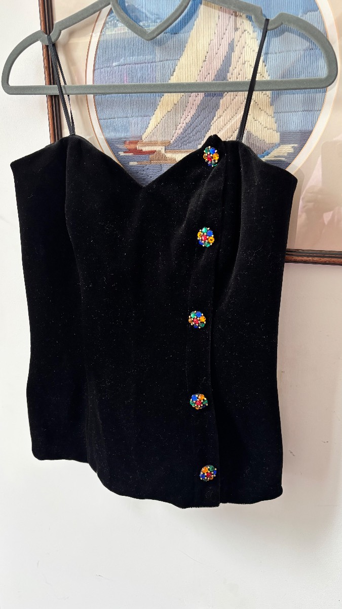 Vintage Velvet Corset Frank Usher