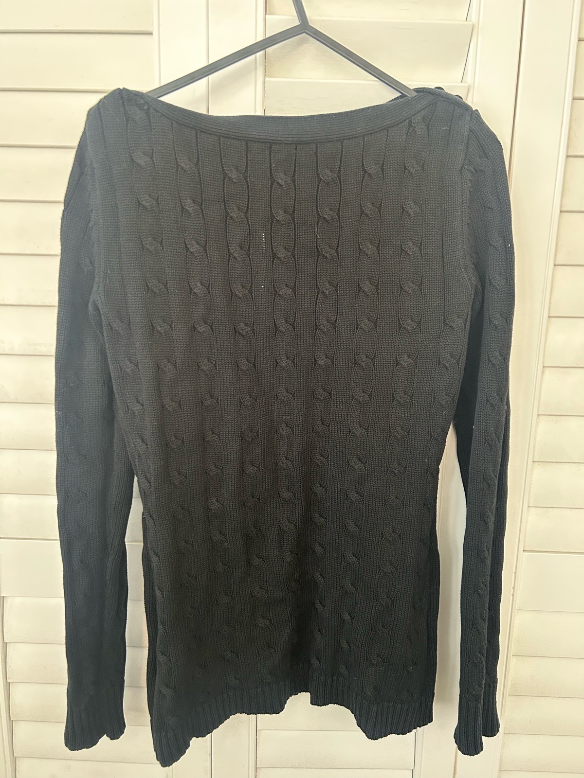 Black Cable Knit Ralph Lauren Sweater