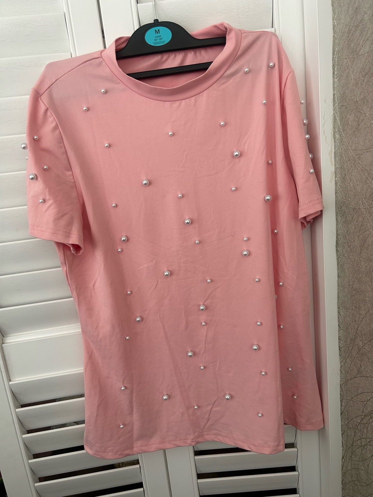Pink and Pearl Short Sleeved T Shirt