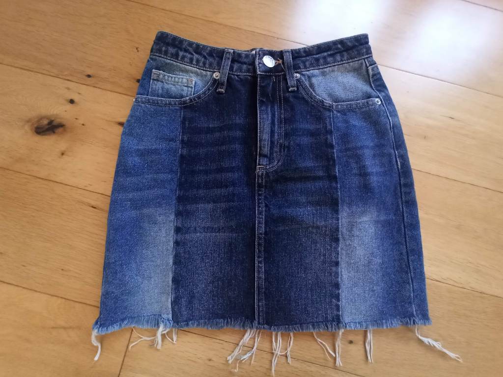 Bnwot BDG Denim Mini Skirt Size XS UK 6