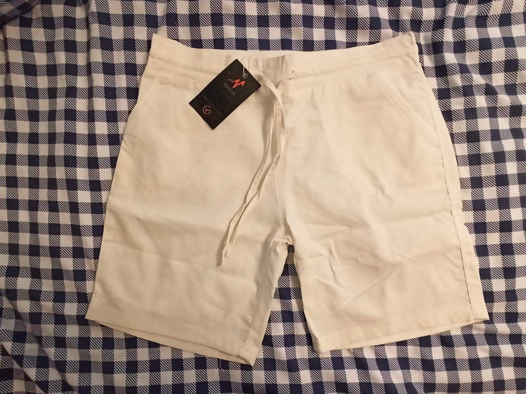 Bnwt Ivory Cotton/Flax Blend Shorts Size 12