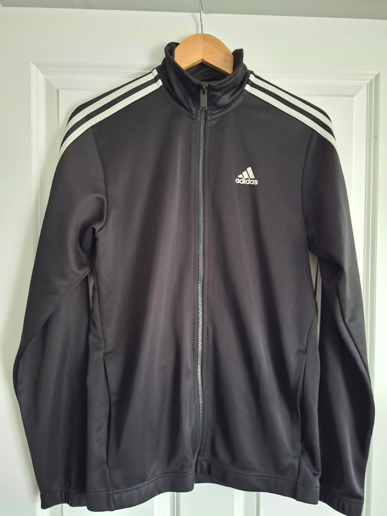 Mens adidas 3 stripe zip up jacket size small