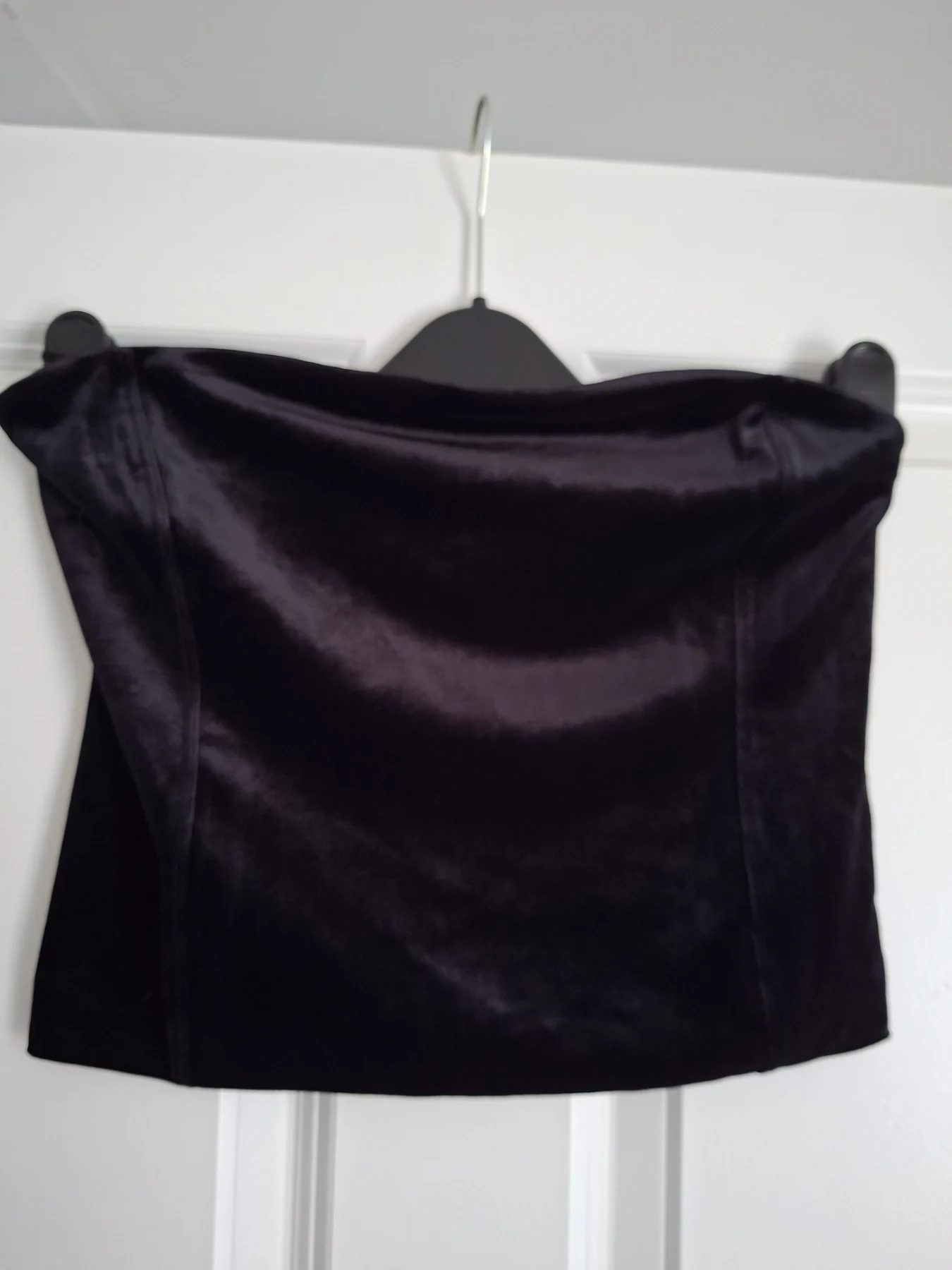 Womens next velvety boobtube size 8