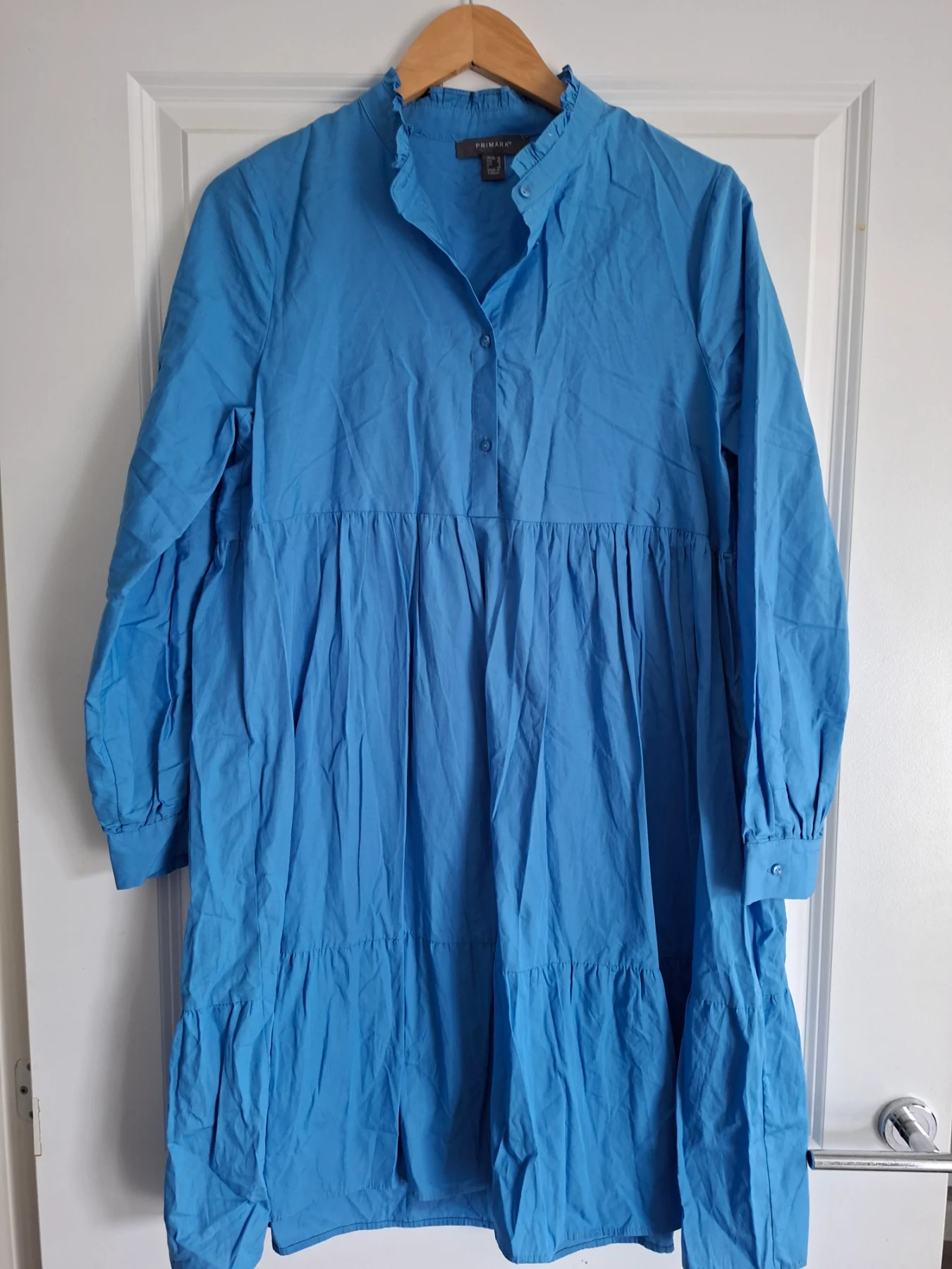 Womens primark blue long sleeve dress size 12