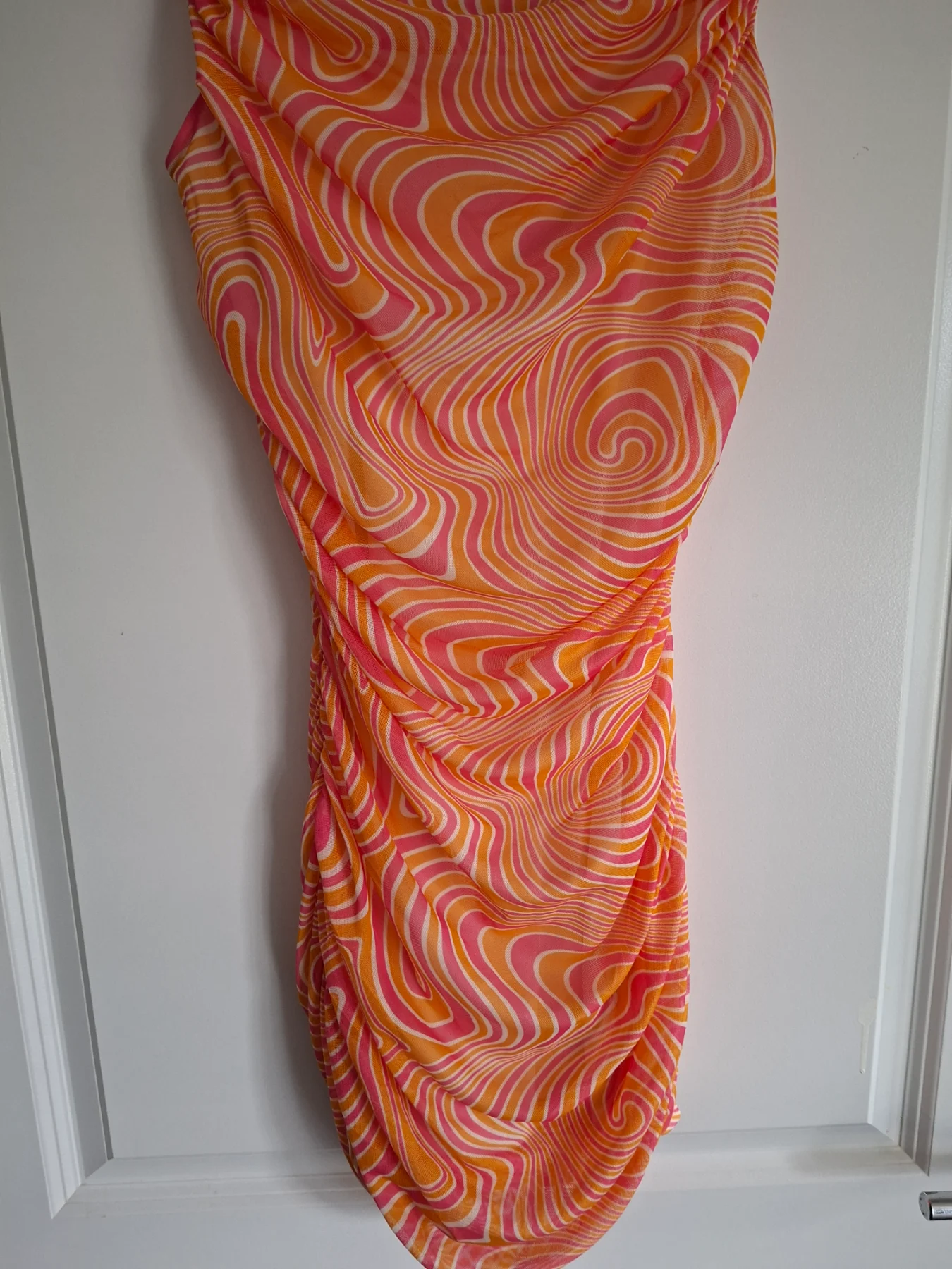 Womens quiz orange & pink mini dress size 10