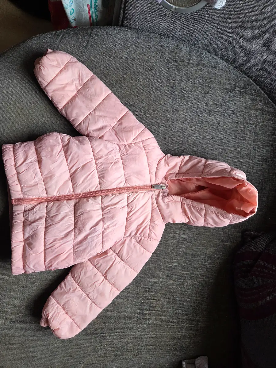 Light pink puffer jacket