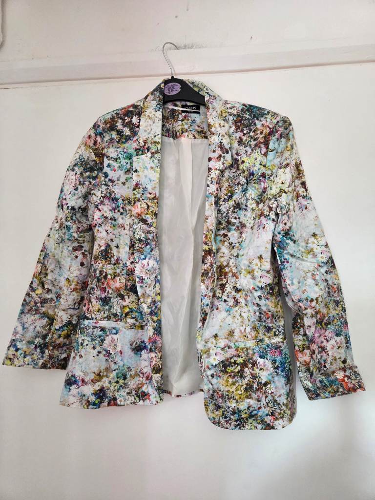 Floral design blazer