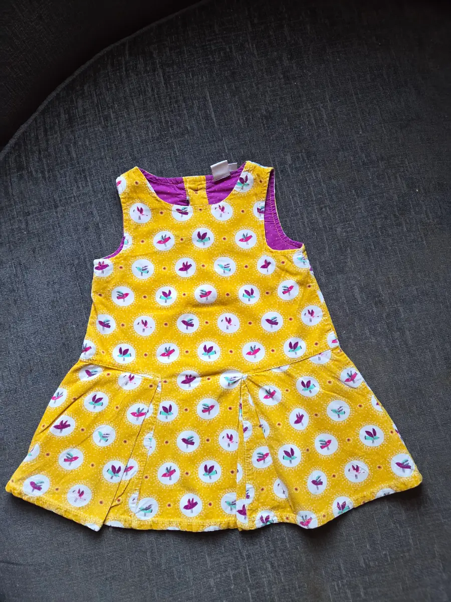 Mustard colour summer dress
