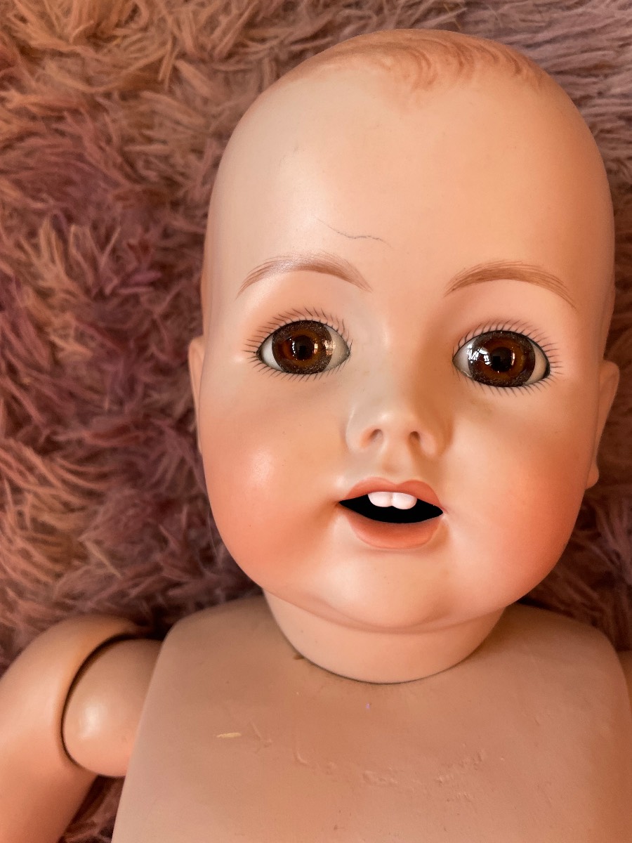Bisque porcelain Made In Germany 29” baby doll