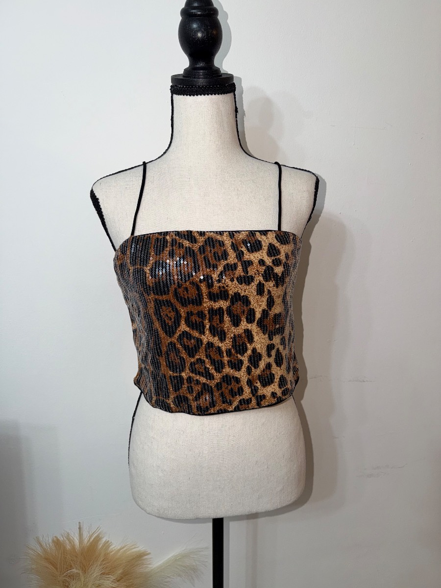 Leopard skin camisole