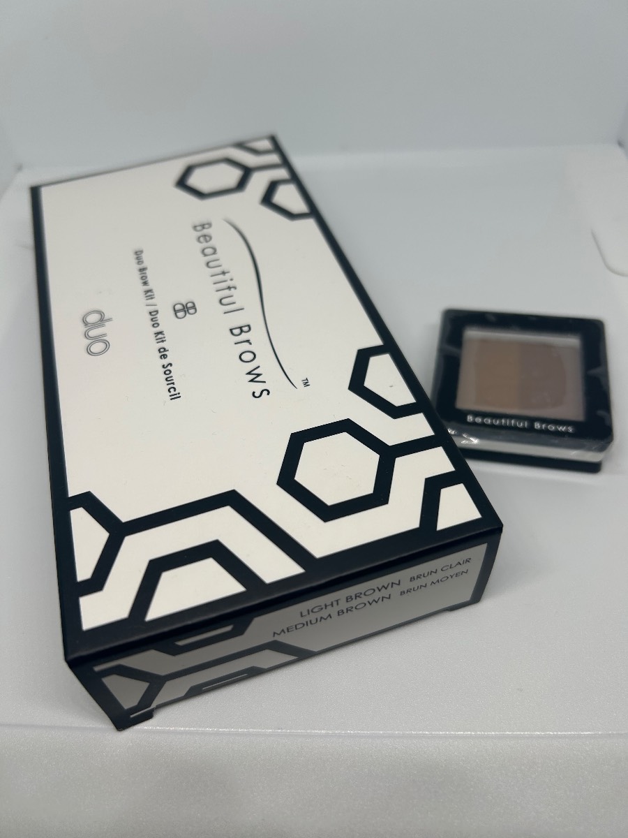 Beautiful brows eyebrow kit light brown medium brown plus refill new