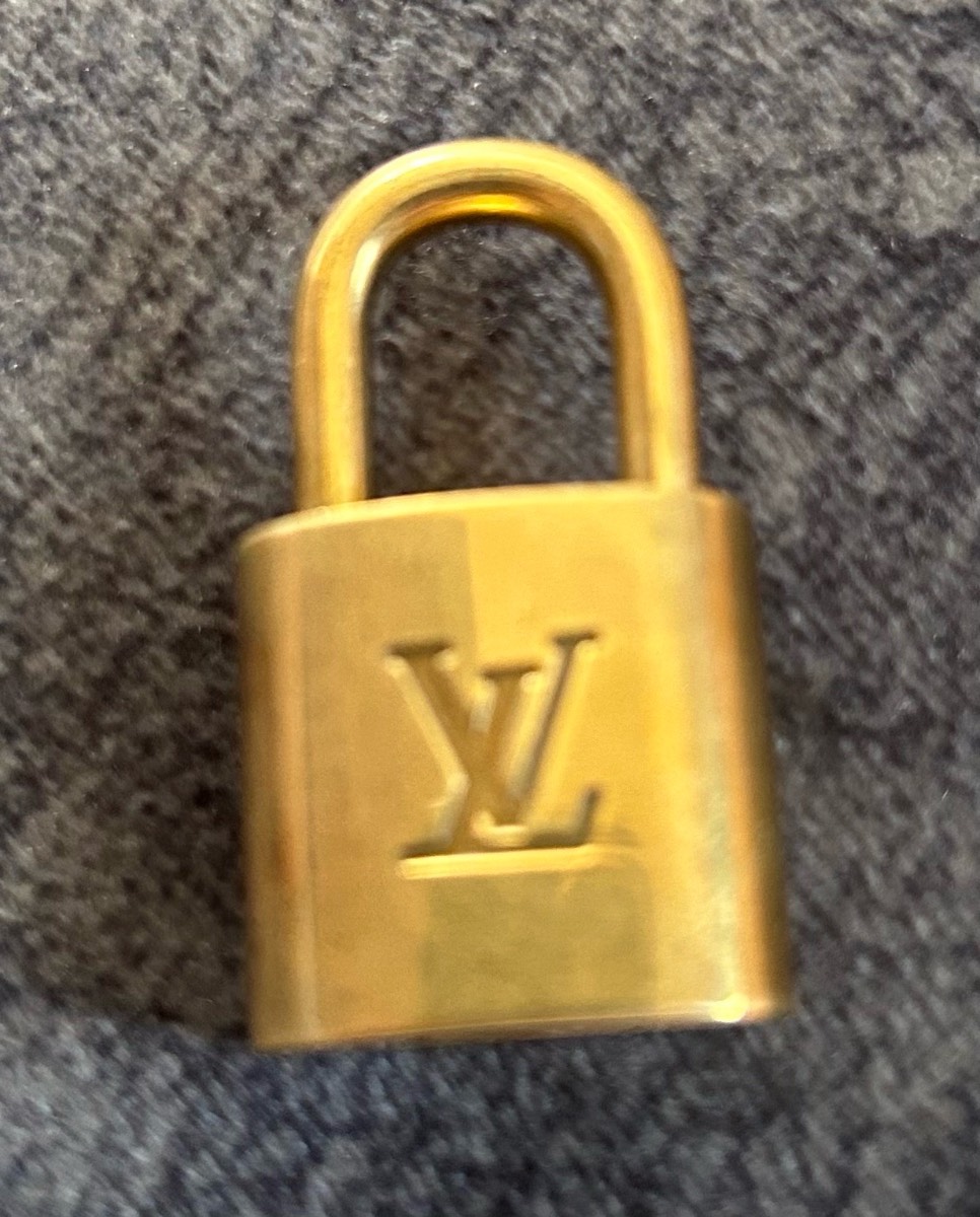 LV padlock and key