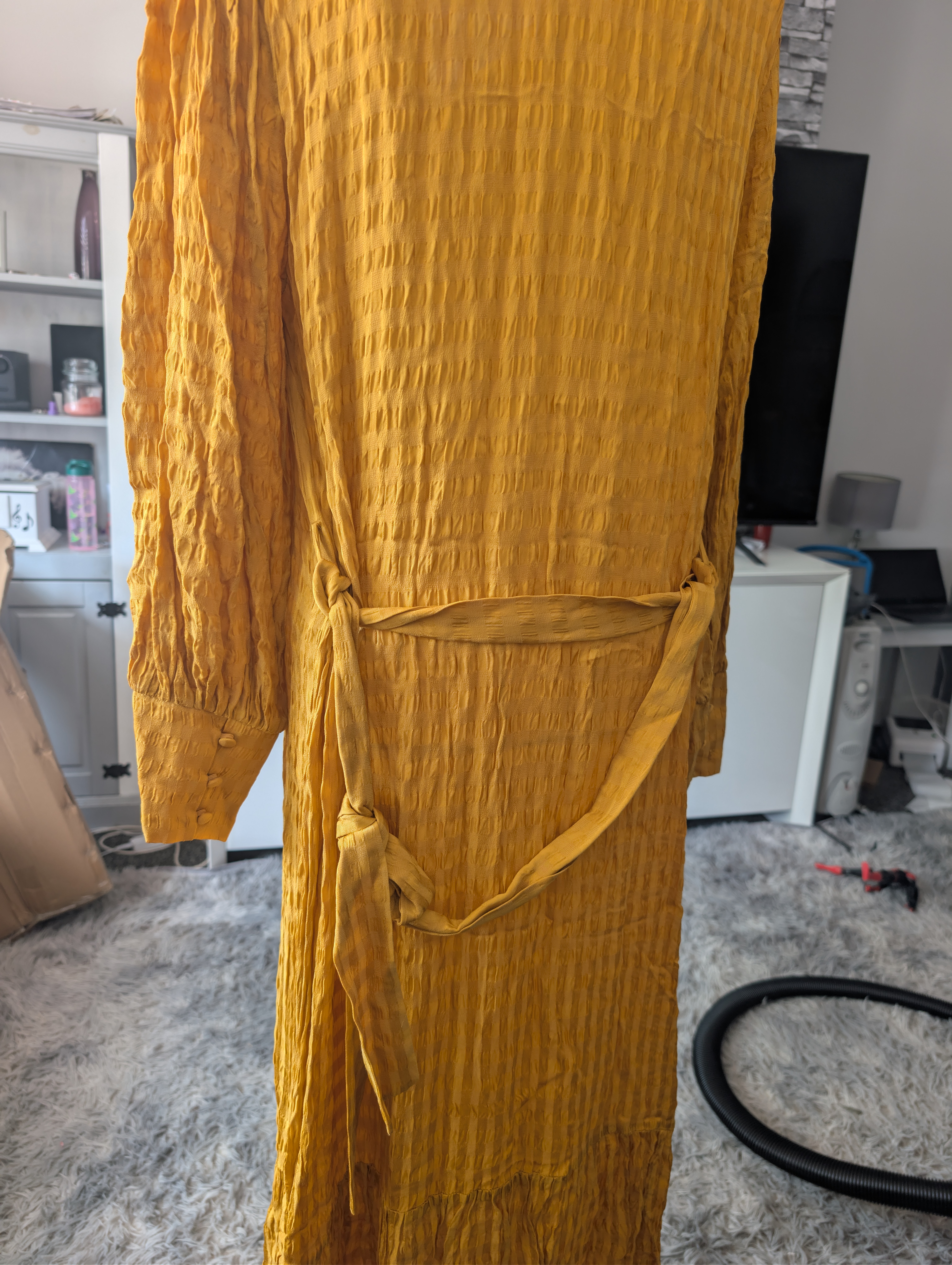 River island shirt dress with tie belt petite