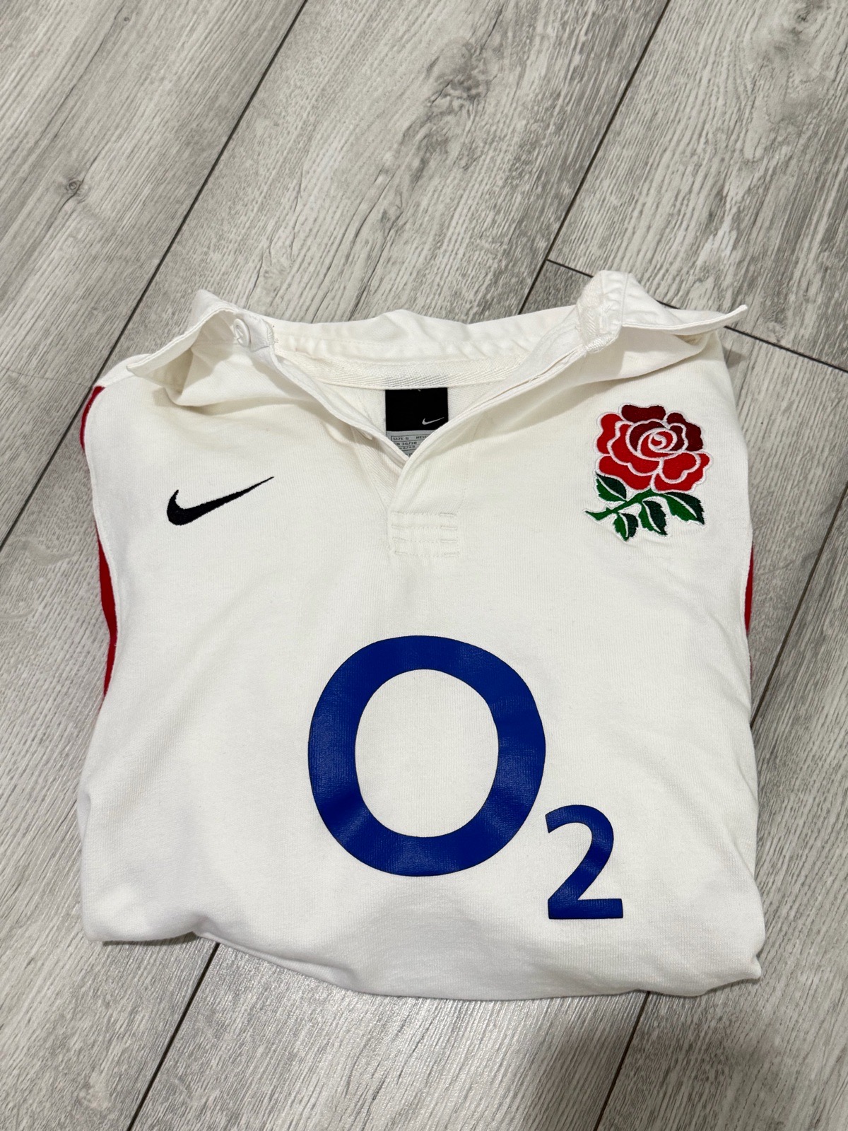 Nike England Rugby Shirt 2024/25 White Rose O2 – Size S
