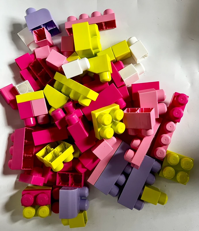 Mega Bloks First Builders, Toddler Size Large Building Blocks with Storage Bag