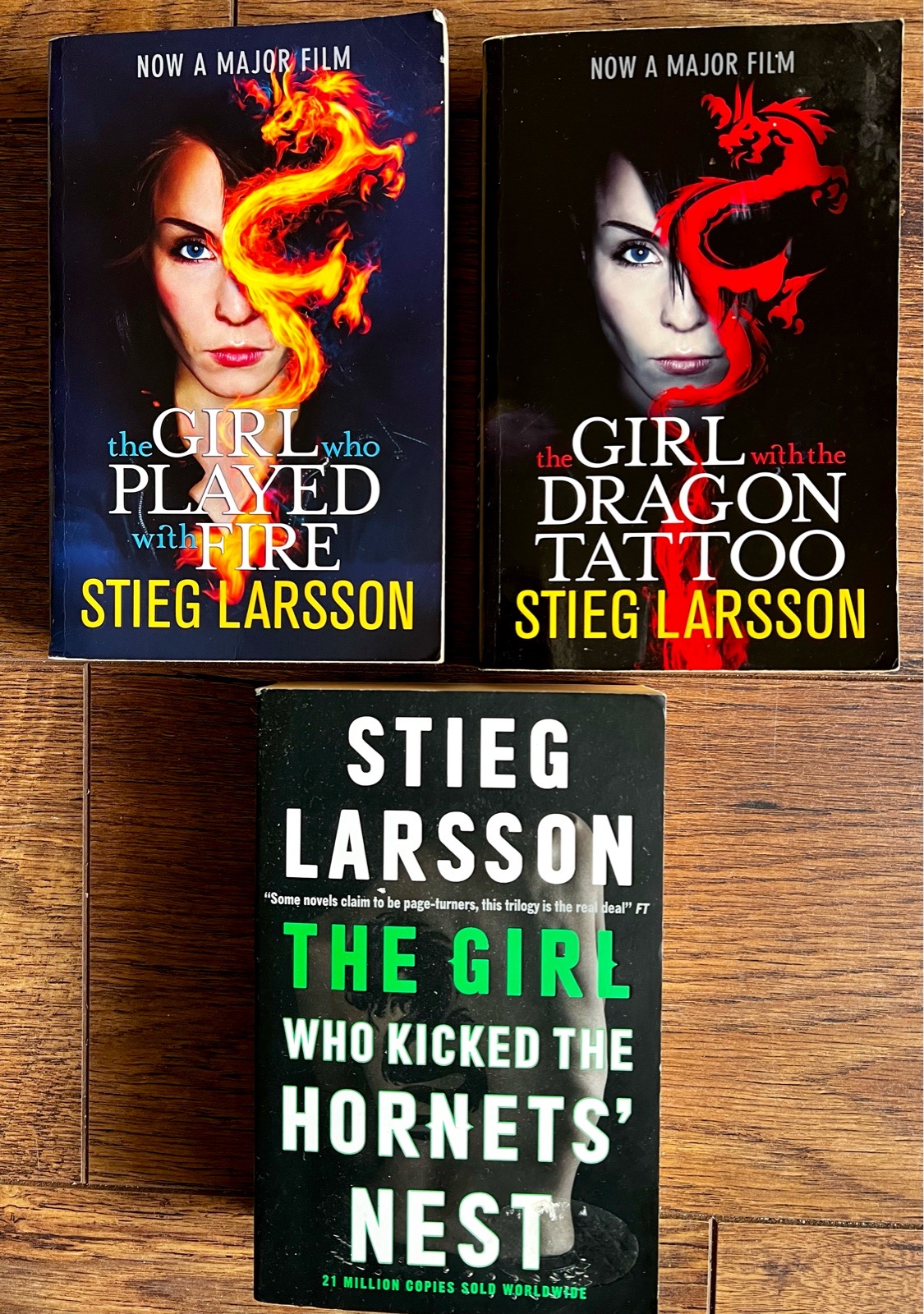 Stieg Larsson Millennium Trilogy x3 – Girl with the Dragon Tattoo Books