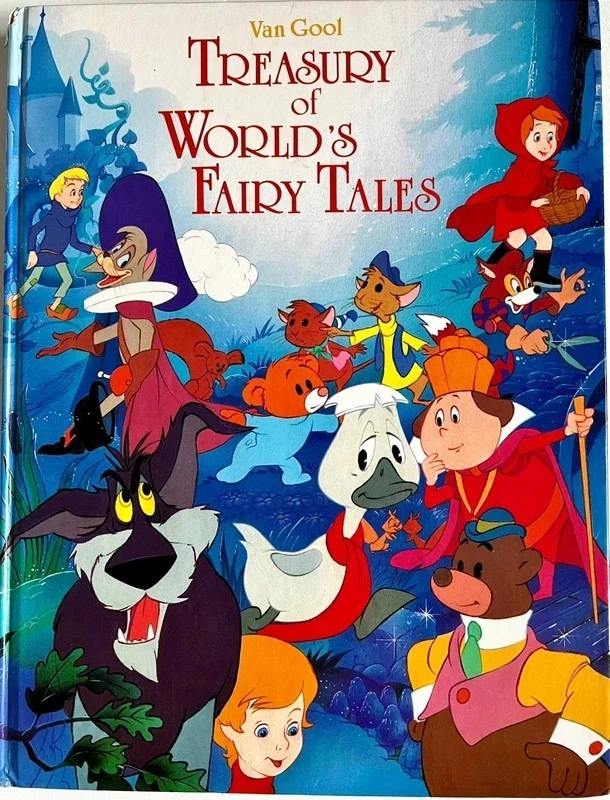 Treasury of World's Fairy Tales Andre Van Gool Hardback Illustrated Children's Book