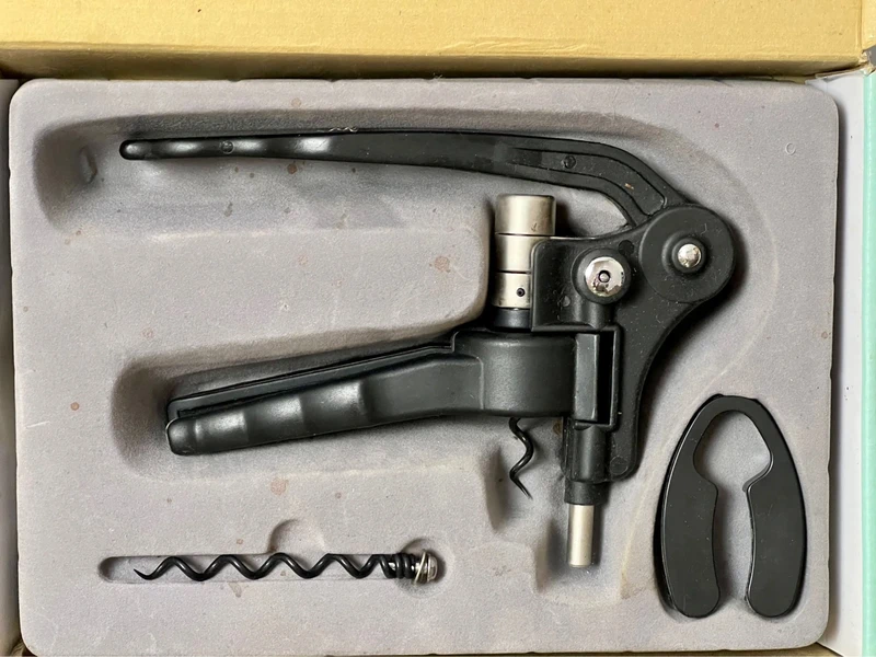 Deluxe Lever Corkscrew Wine Opener Set – Boxed with Spare Spiral