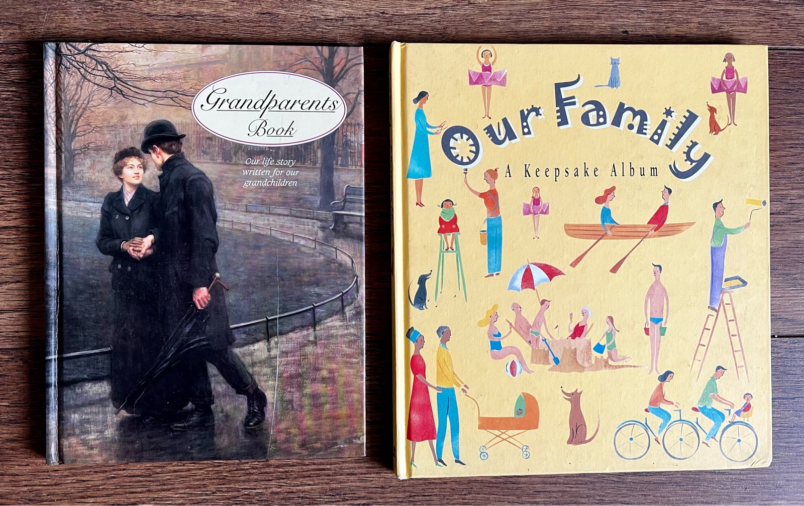 Family Keepsake Memory Books x2 – Grandparents & Our Family Albums