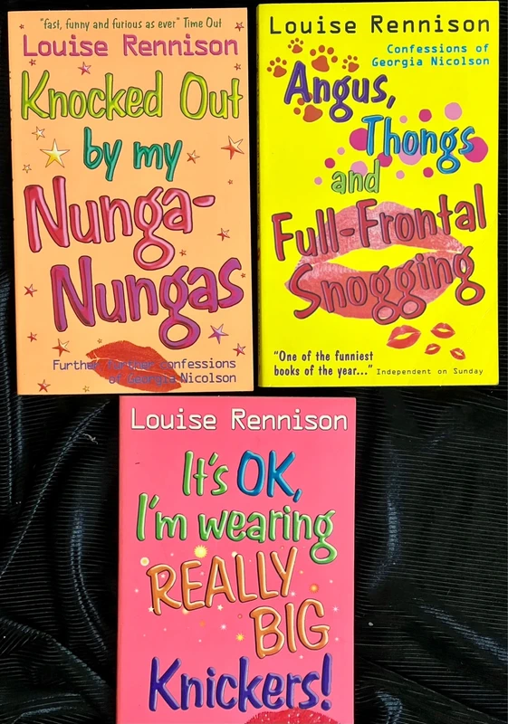 Louise Rennison Georgia Nicolson Book Box Set x3 – Angus Thongs Big Knickers