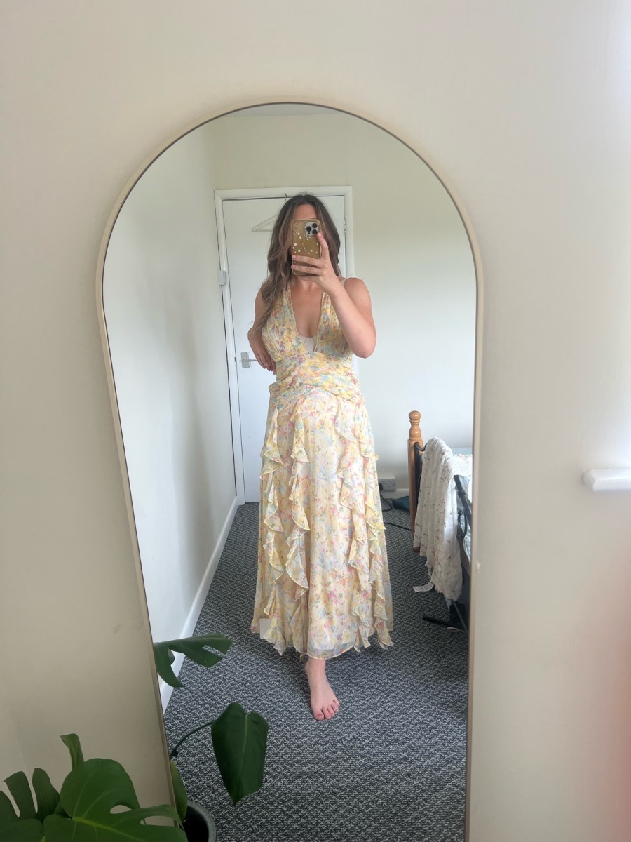 Pretty Lavish Brielle Maxi Dress Uk 10 BNWT
