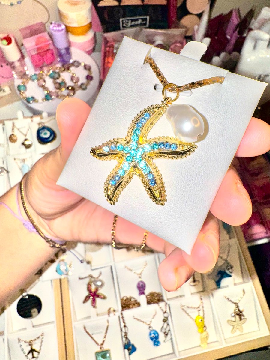 Turquoise starfish necklace