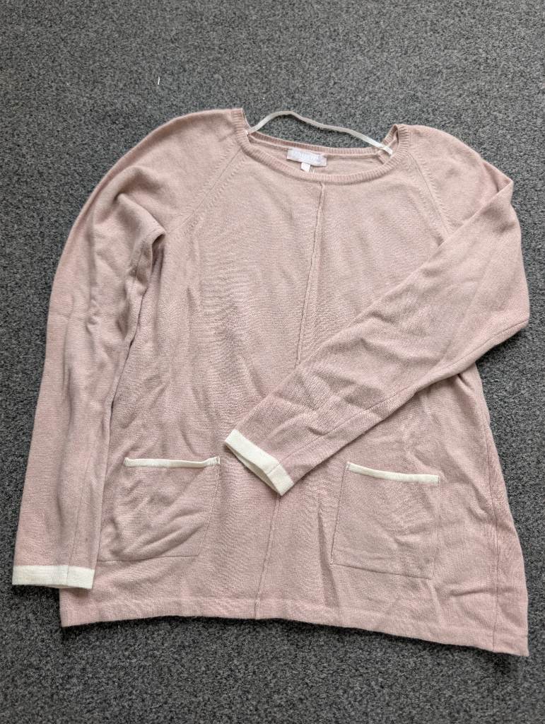 Ladies merino wool cashmere blend jumper size medium