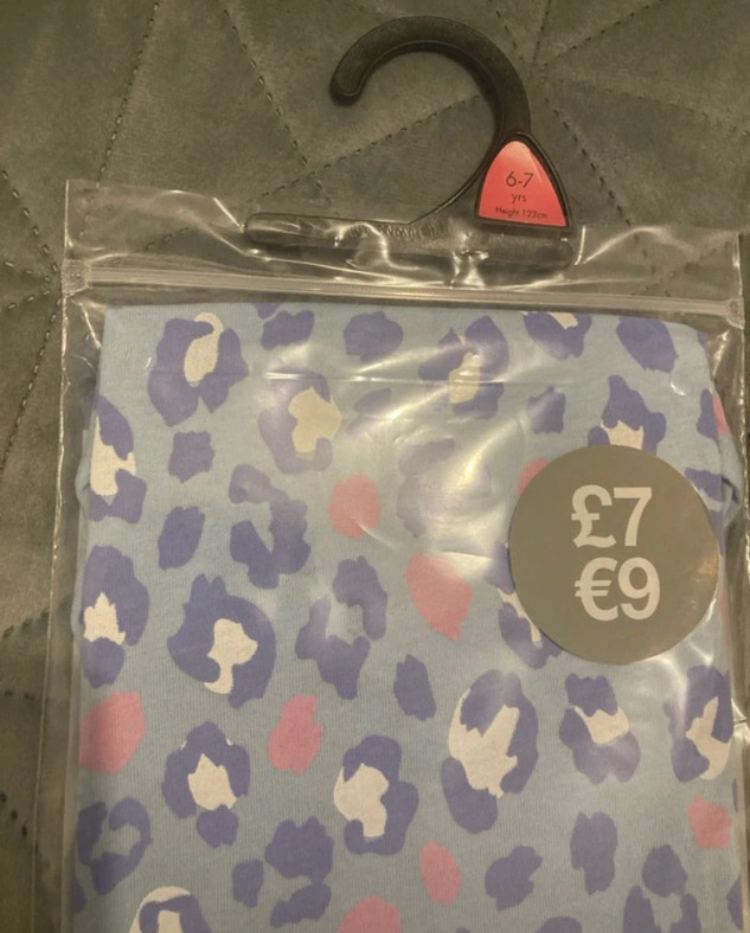 F&F girls 2 piece summer pyjamas set age 6-7 years