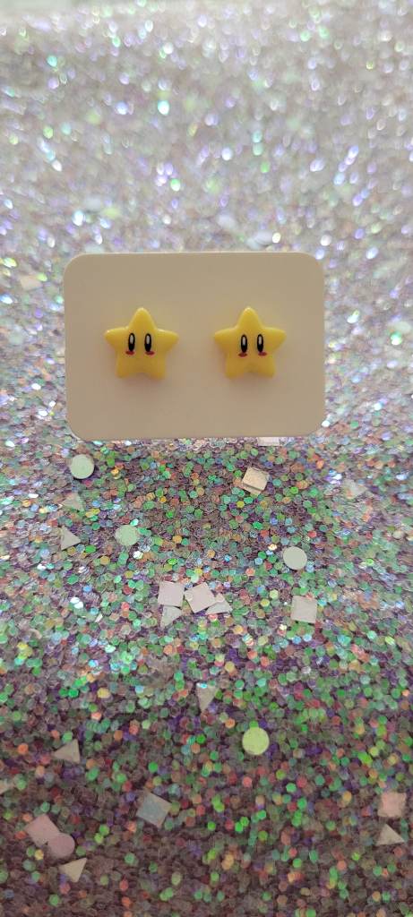Mario superstar earrings