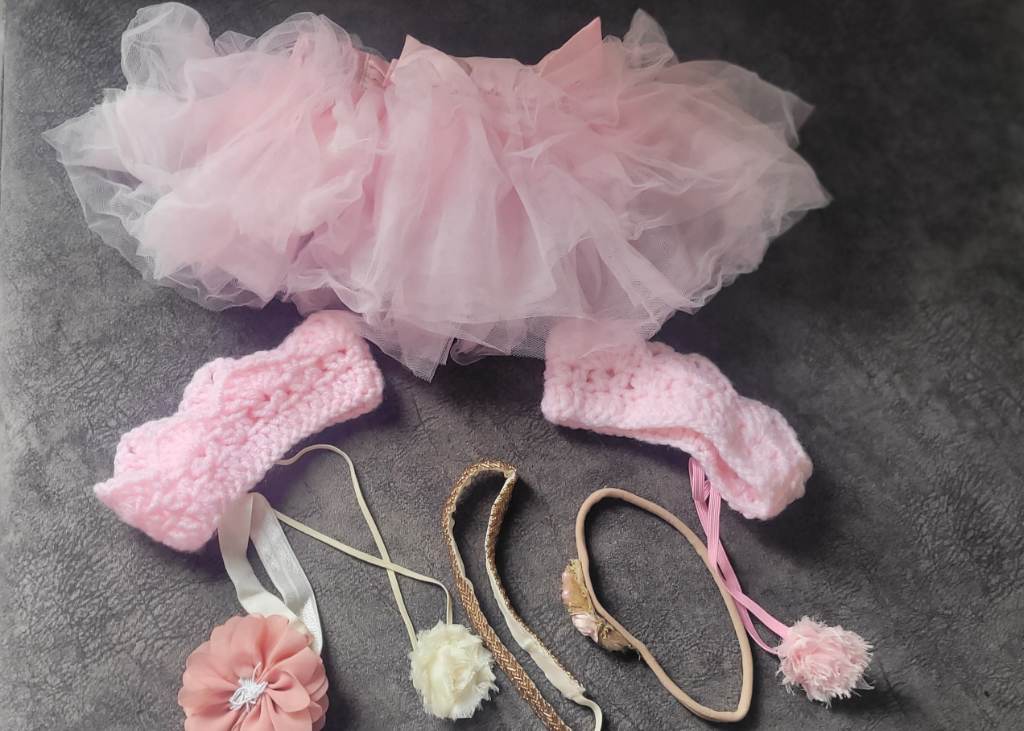 Baby girl photoshoot set