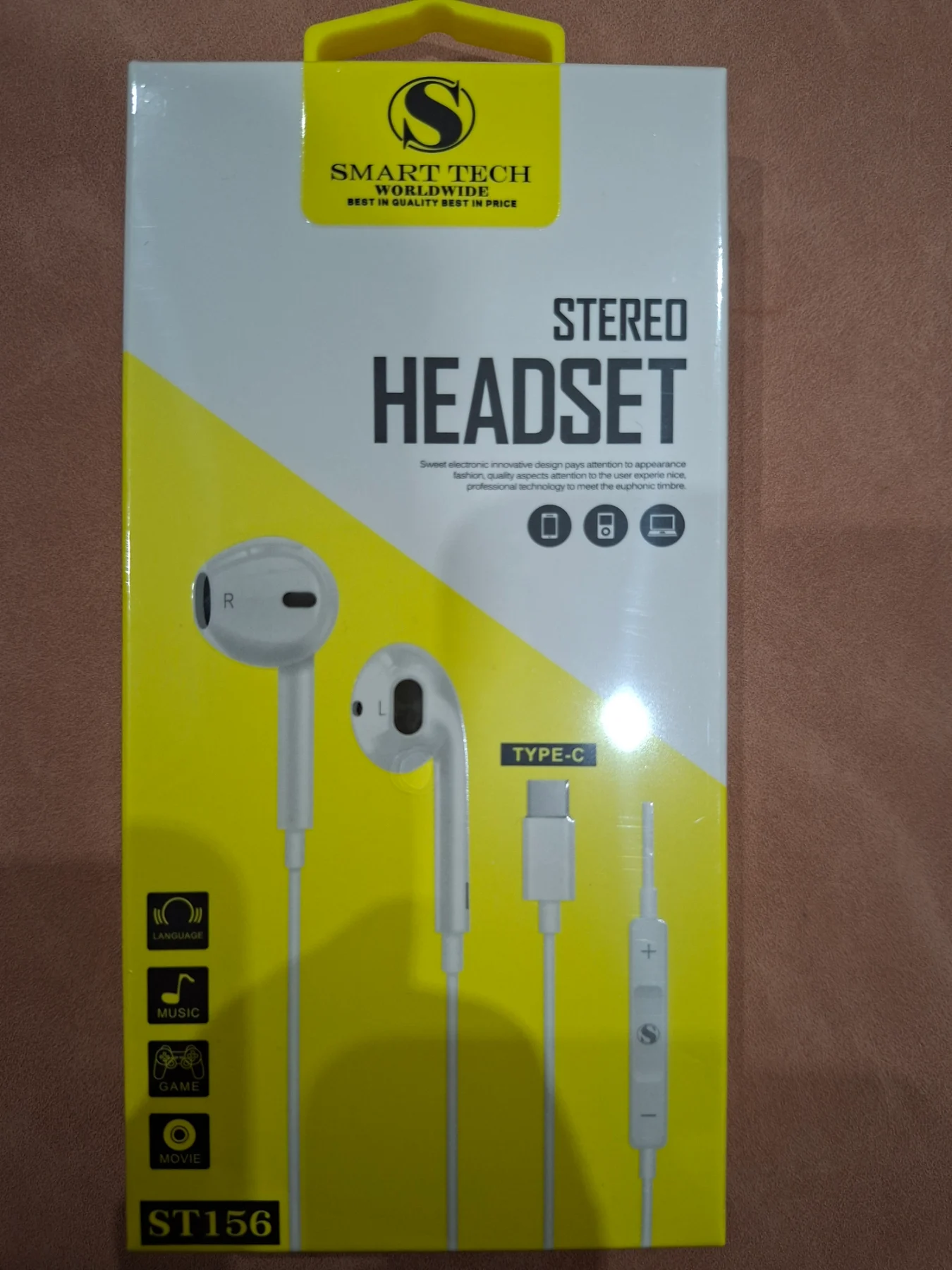 Smart Tech ST156 Type-C Wired Stereo Headset