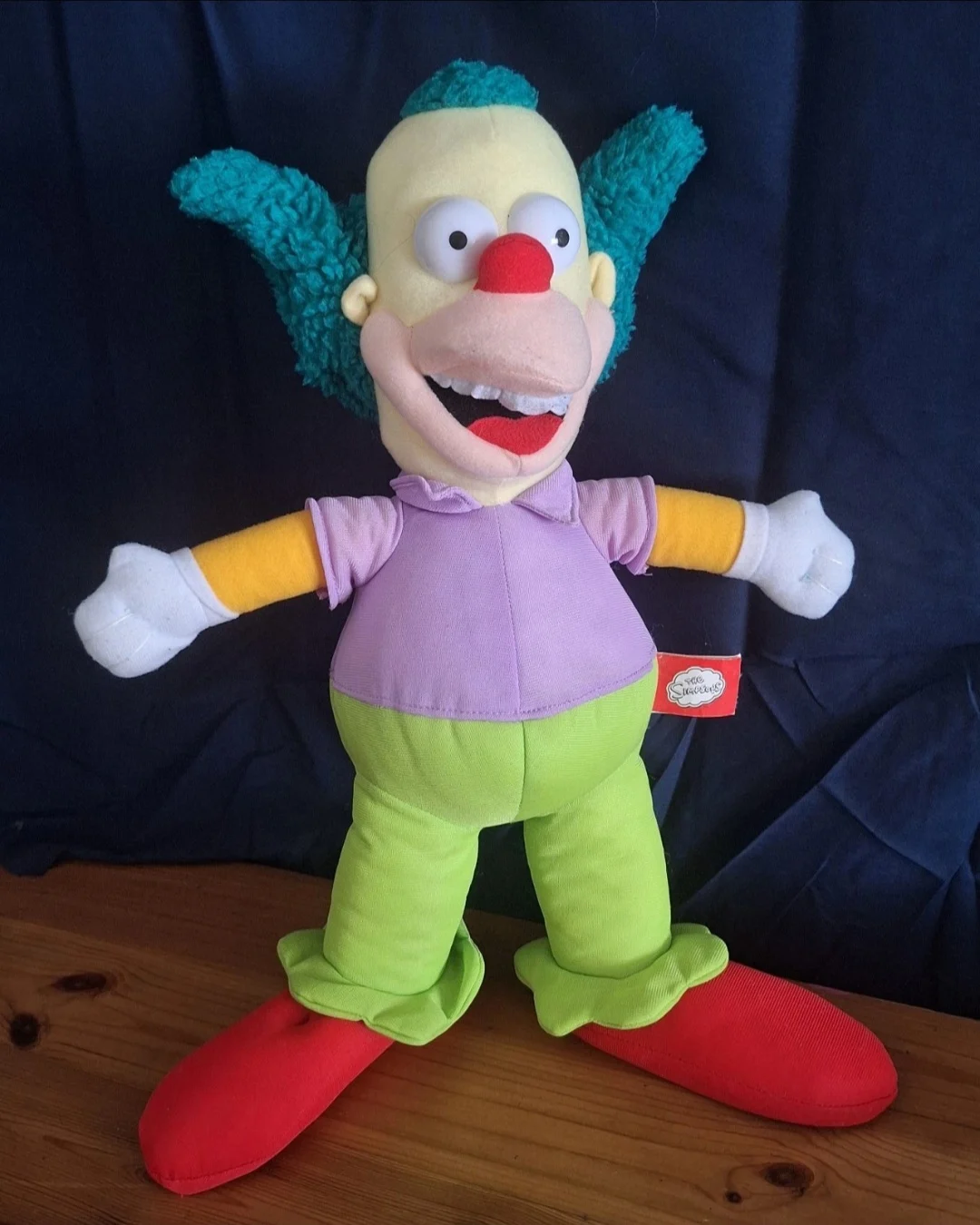 Rare Official 2013 Krusty The Clown Plush Doll The Simpsons Soft Toy Collectable