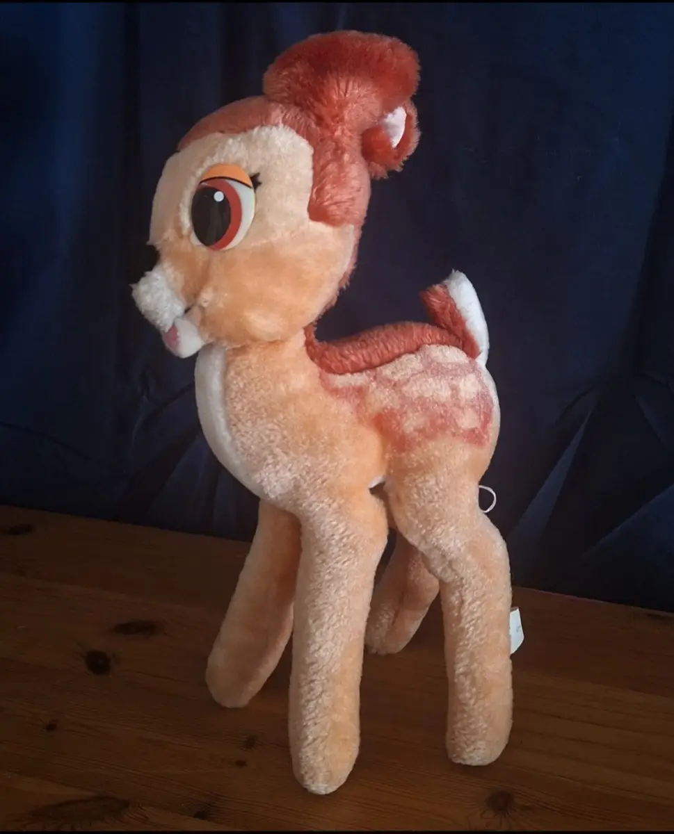 Vintage Rare 1989 Disney 13" Standing Bambi Deer Plush Soft Toy Collectable