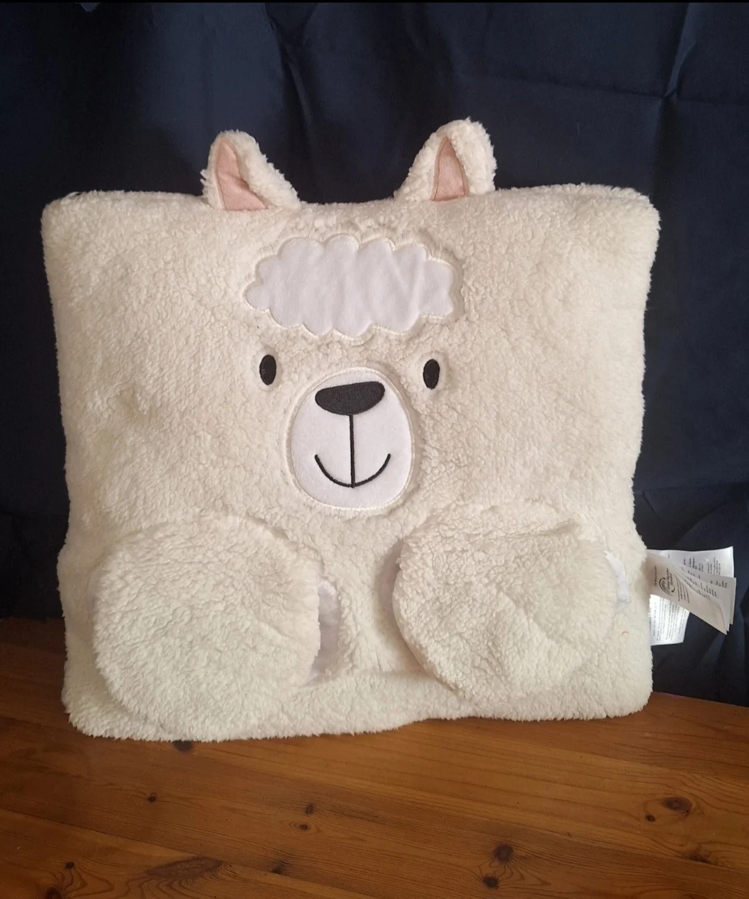 Rare Beautiful Llama Alpaca Sheep Pillow Cushion and Arm Holes with Covers