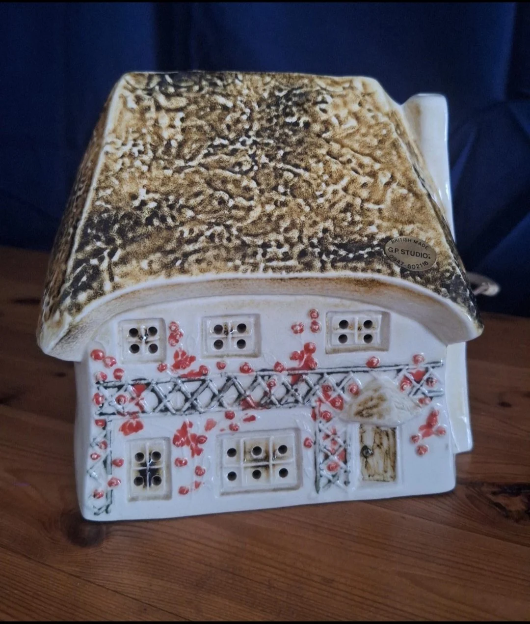 Vintage Country Cottage Table Lamp By Granville Paul Ceramic Lamp Whitby