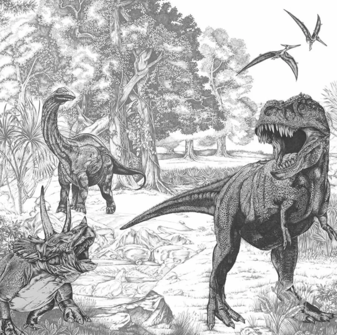 B&Q Art For The Home "Dinosaur" Feature Wall Mural Wallpaper
