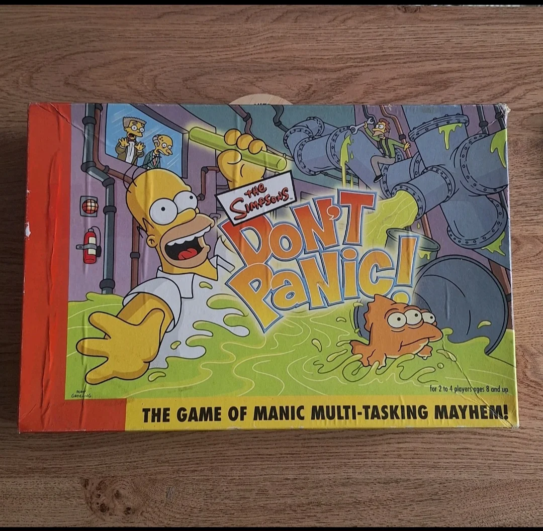 Don't Panic: The Simpsons Edition Board Game Multi tasking Meyhem