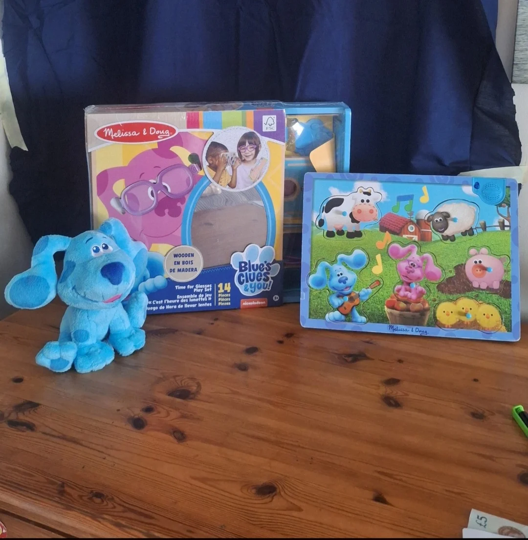 Melissa & Doug Blues Clues Eye Doctor Play,Wooden Puzzle Sounds & Official Plush